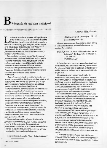 Bibliografía de medicina tradicional