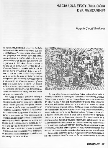 Hacia una epistemología del descubrir