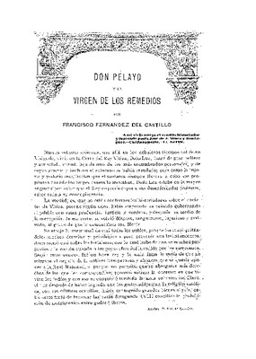 Don Pelayo y la Virgen de los Remedios.