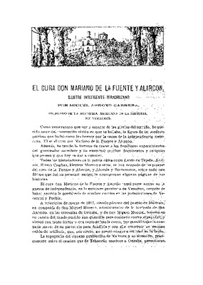El cura don Mariano de la Fuente y Alarcón.