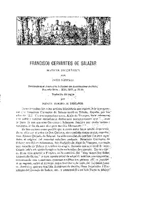 Francisco Cervantes de Salazar, nota bibliográfica.
