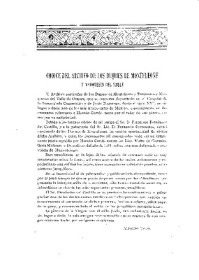 Códice del archivo de los Duques de Monteleone y Terranova y Marqueses del valle de Oaxaca.