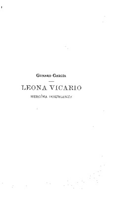 Leona Vicario, heroína insurgente. Advertencia.