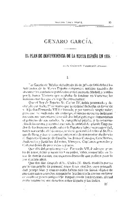 El Plan de Independencia de la Nueva España en 1808.