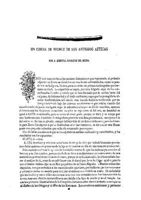 Un cincel de bronce de los antiguos aztecas.