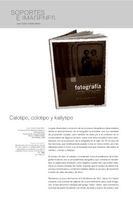 Calotipo, colotipo y kallytipo