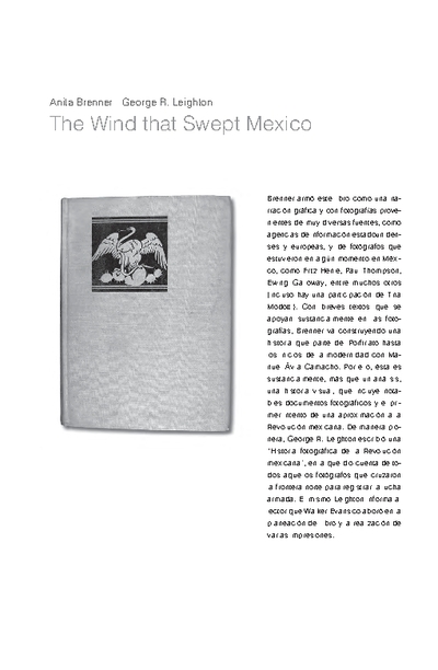 The Wind that Swept Mexico