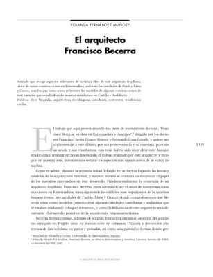 El arquitecto Francisco Becerra