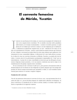 El convento femenino de Mérida Yucatán