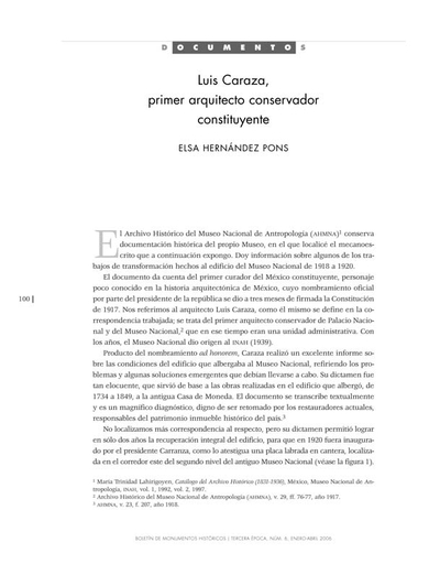 Luis Caraza, primer arquitecto conservador constituyente