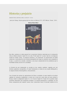 Historia y prejuicio