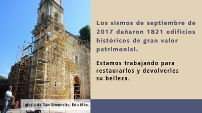Trabajos de recuperación en edificios históricos
