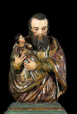 San joaquín con la Virgen niña