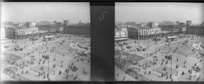 Vista parcial del zócalo de la ciudad de México