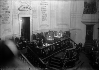 Francisco I. Madero durante su informe presidencial en la Cámara de Diputados