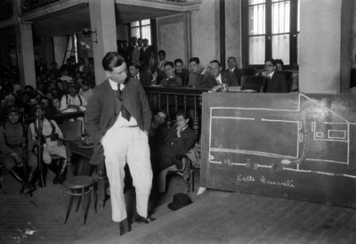 Juicio del profesor Nava durante el cual se presento el plano del lugar donde se cometió el crimen