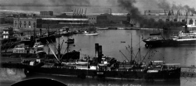 Vista parcial del Puerto de Veracruz