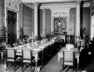 Salón de juntas de la secretaría de Hacienda