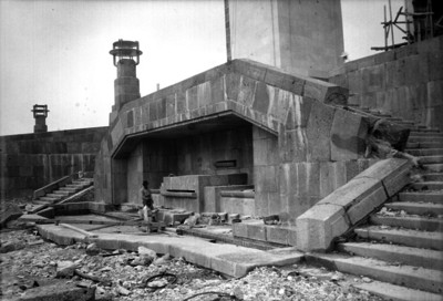 Construcción del monumento a la Revolución