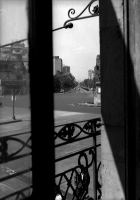 Avenida Paseo de la Reforma, vista desde una ventana