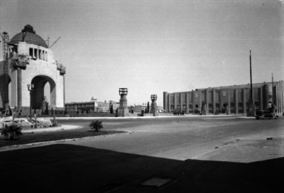 Construcción del monumento a la Revolución