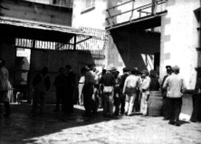 Presos en un patio de la penitenciaría del Distrito Federal