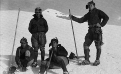 Alpinistas en la cima del Iztaccíhuatl, retrato