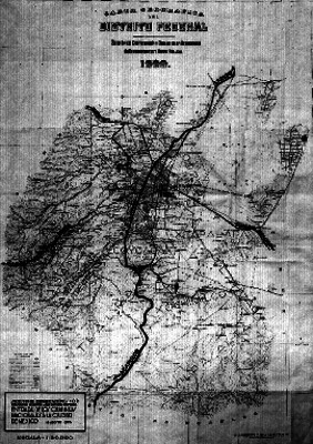 Plano de la entrada de los Caminos Nacionales a la Ciudad de México