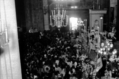 Ceremonia religiosa en la Basílica de Guadalupe