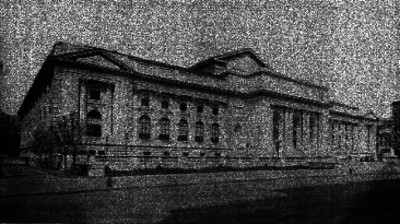 Fachada principal de la biblioteca