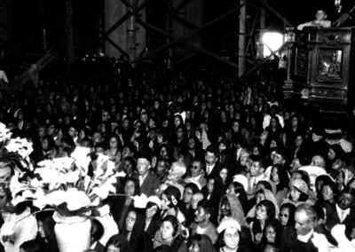 Feligreses durante una ceremonia religiosa