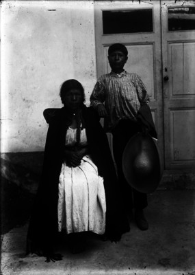 Pareja de campesinos, retrato