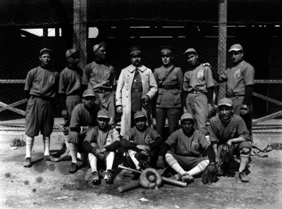Jugadores del equipo Militar, retrato de grupo