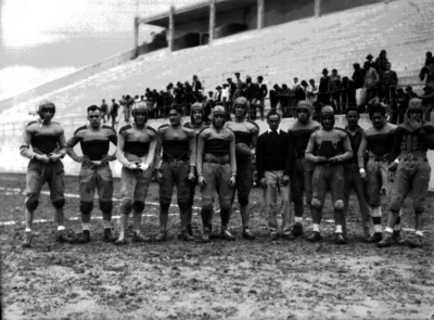 Equipo de futbol americano, retrato de grupo