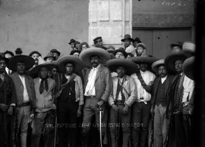 "Grl. Eufemio Zapata y su Estado Mayor", ocupación zapatista de la ciudad de México