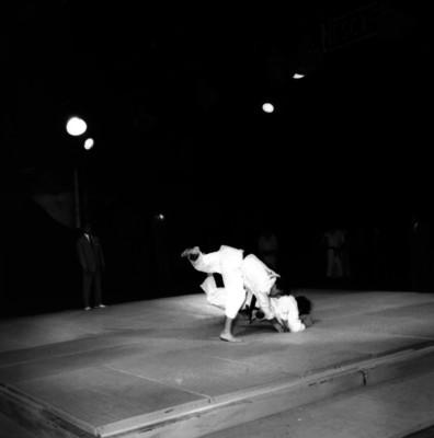 Judokas durante un combate