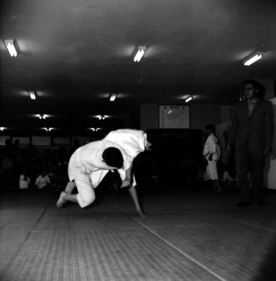 Deportistas durante un torneo de Judo
