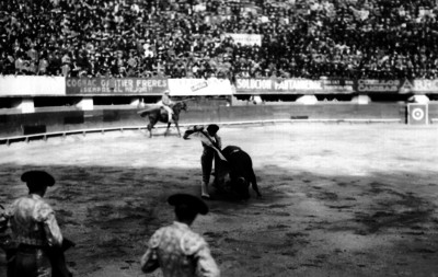 Manuel Jiménez torea por verónicas al toro lapicero