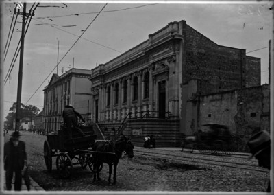 Edificio de la Procuraduría del D.F. de la cárcel de Belén, fachada