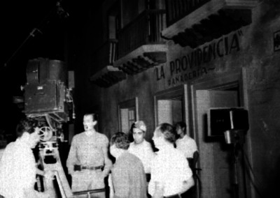 Filmación de una escena de película