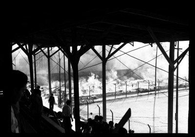 Incendio en el estadio del parque Asturias