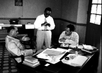 Del Villar entrevistando a Abelardo L. Rodríguez