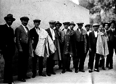 Toreros, retrato de grupo