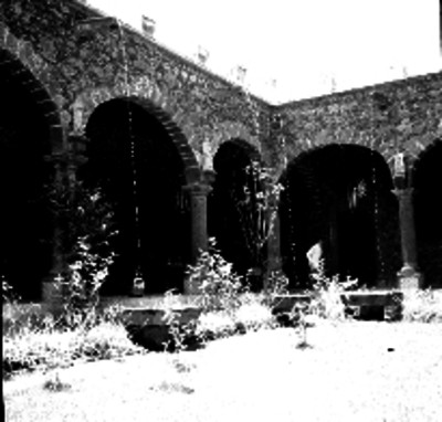 Esquina de los portales de la hacienda Galindo