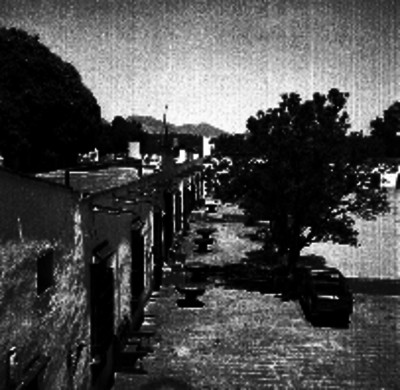 Fachada de la hacienda Galindo