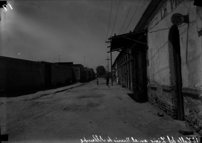 Personas en la primera calle del lirio en el Barrio de Atlampa