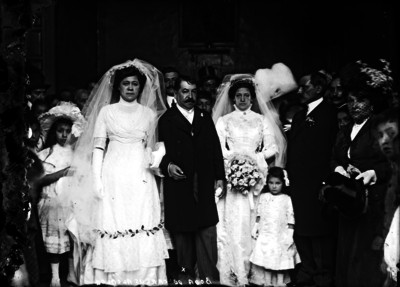 "Boda de Carlos Alcalde", retrato de grupo