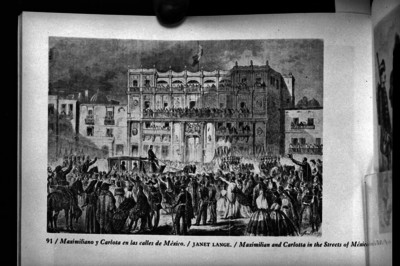 Maximiliano y Carlota en las calles de México, pintura