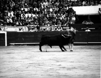 Carlos Arruza en una presentación en la plaza de toros