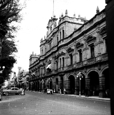 Calle de la ciudad de Puebla, panorámica